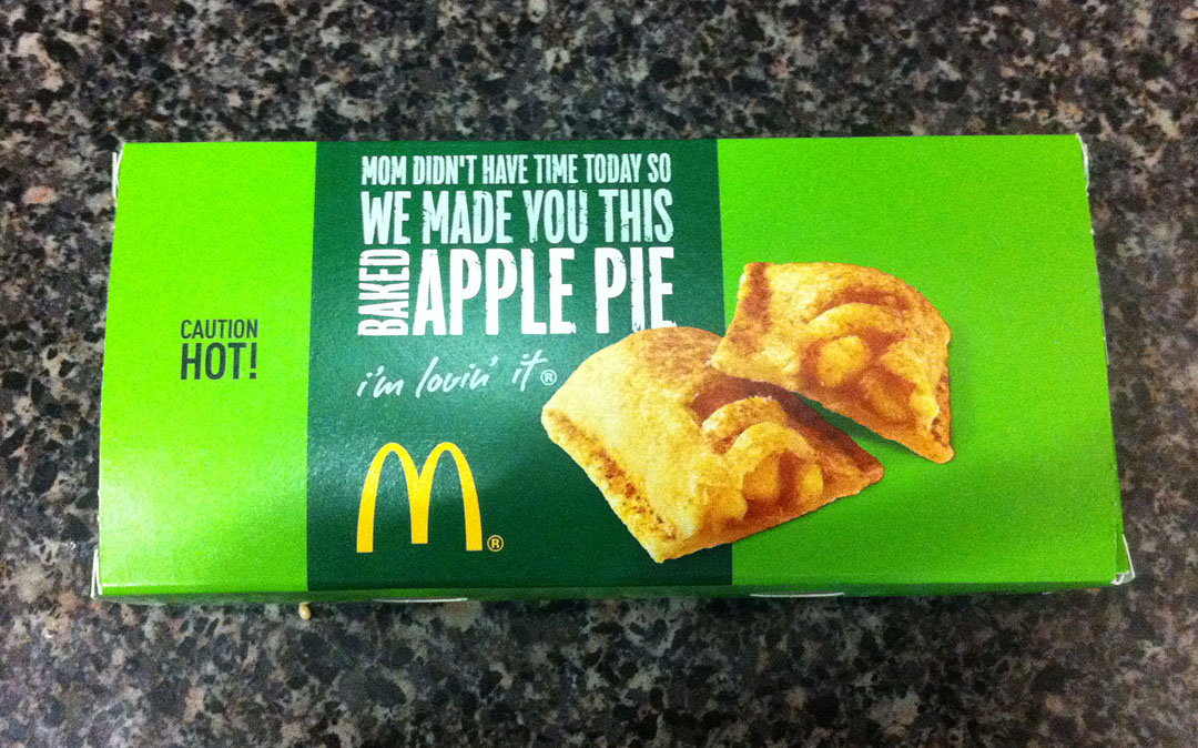 McDonald’s apple pie.
